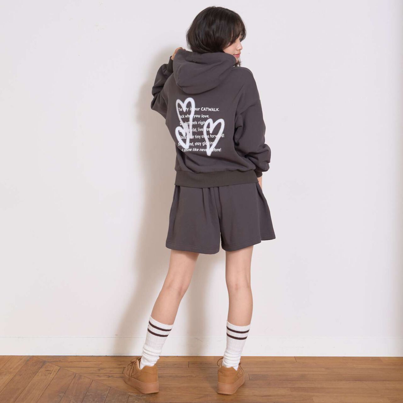 [LTXC] 100% Cotton Wool Lined Back Spray Outfit Set,Khaki, large image number 8