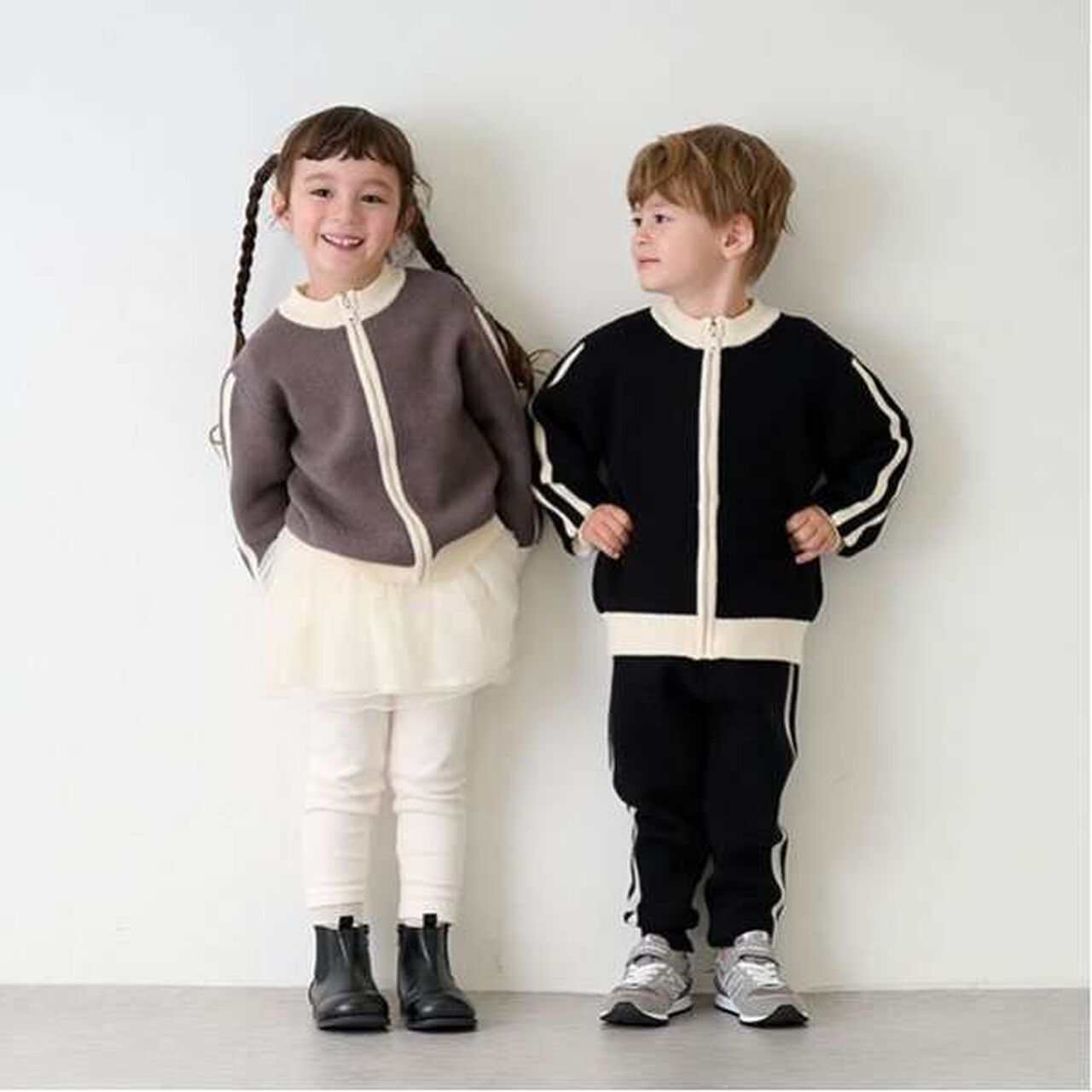 Knit Track Pants,Beige, large image number 13