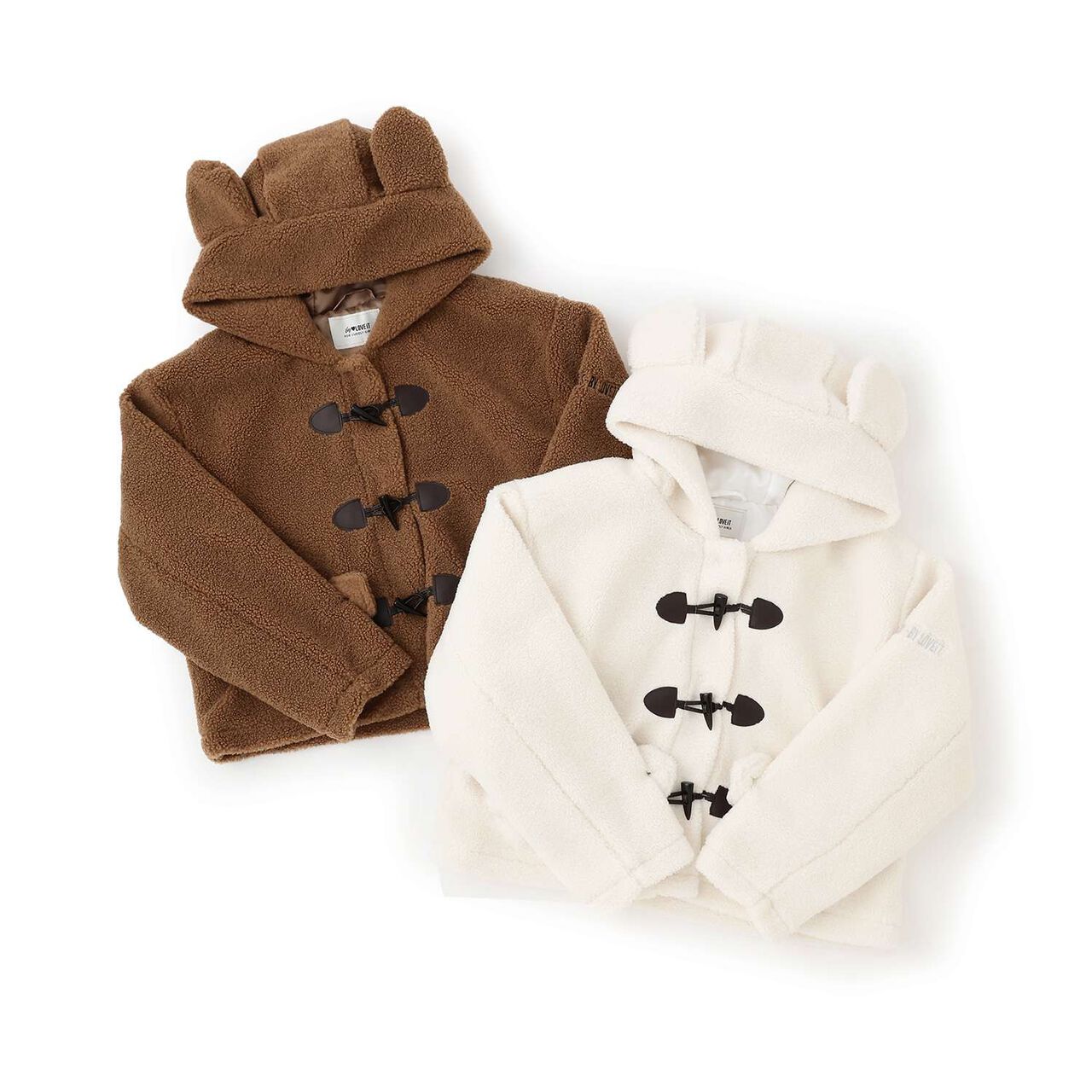 Ring Boa Short Duffle,Brown, large image number 3