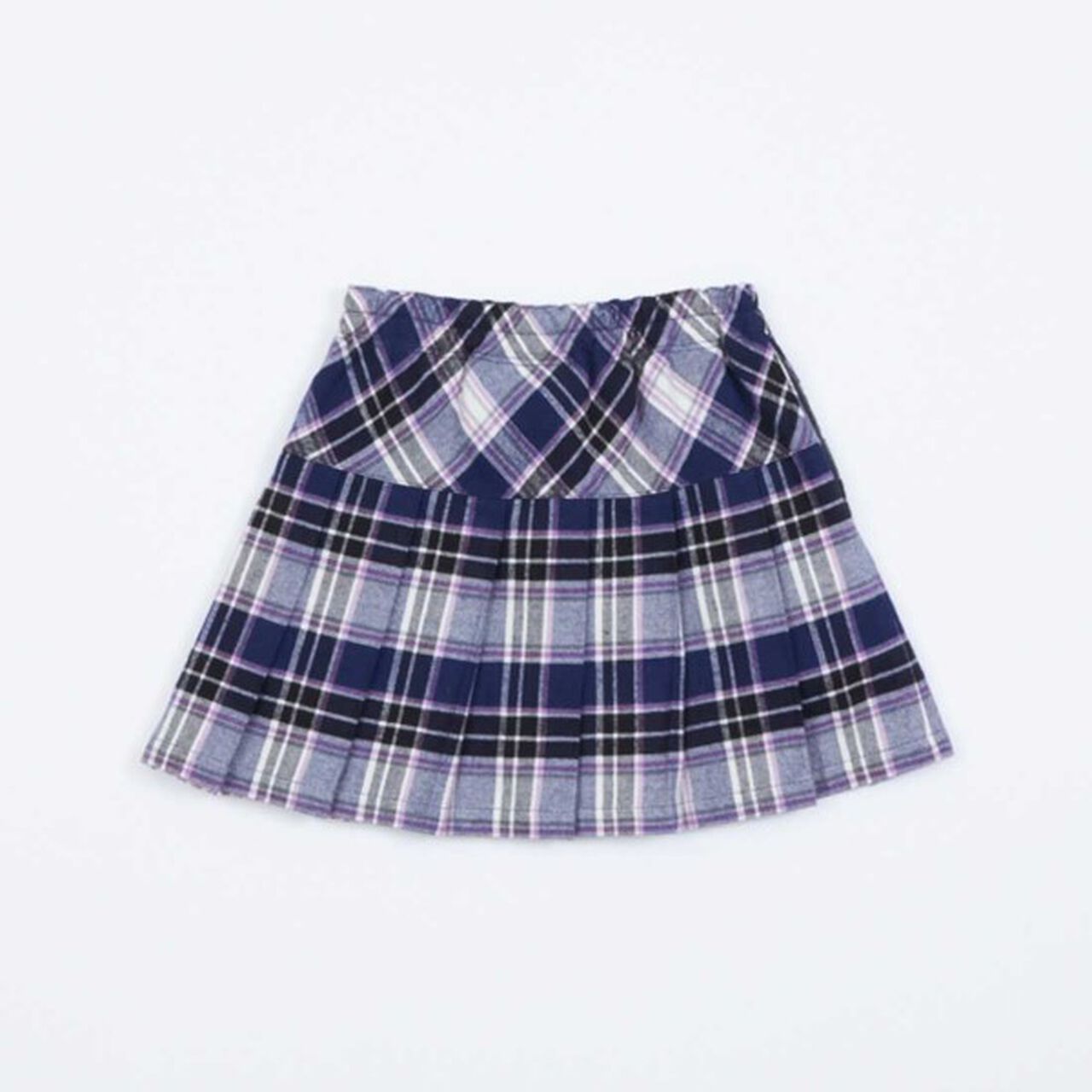 KP Check Pleats Skirt with Shorts (90-160),Pink, large image number 2