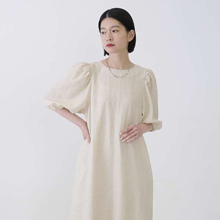[LADIES] One-Piece Dress with Belt,Black, medium image number 13