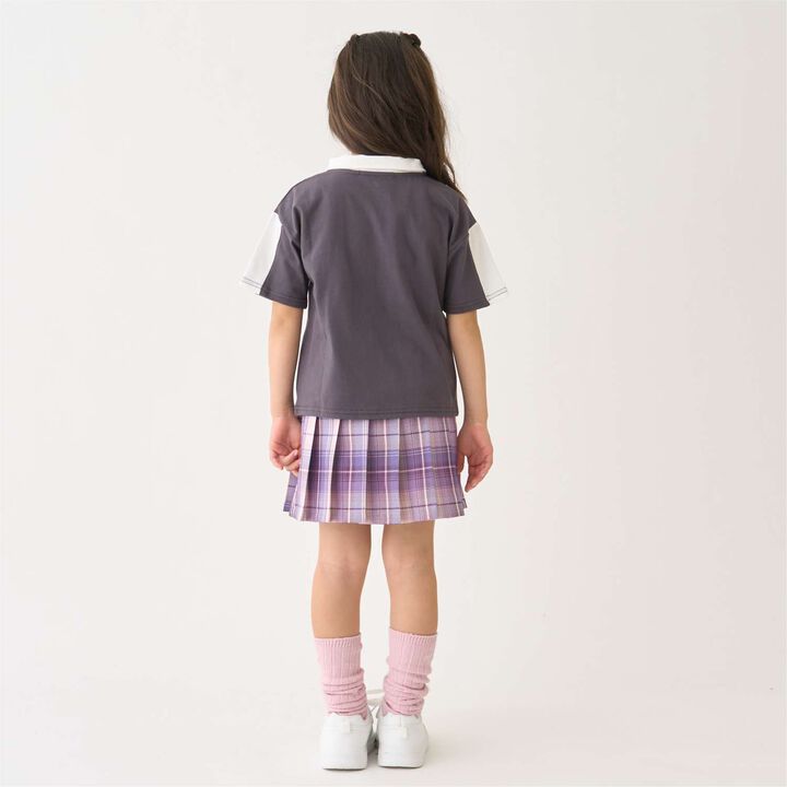 Half-Zip Loose Short Sleeve T-Shirt,Smoke white, medium image number 5