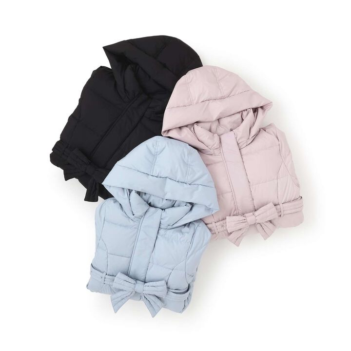 Water-Repellent Ribbon Belt Long Down with Beautiful Silhouette,Pink, medium image number 13