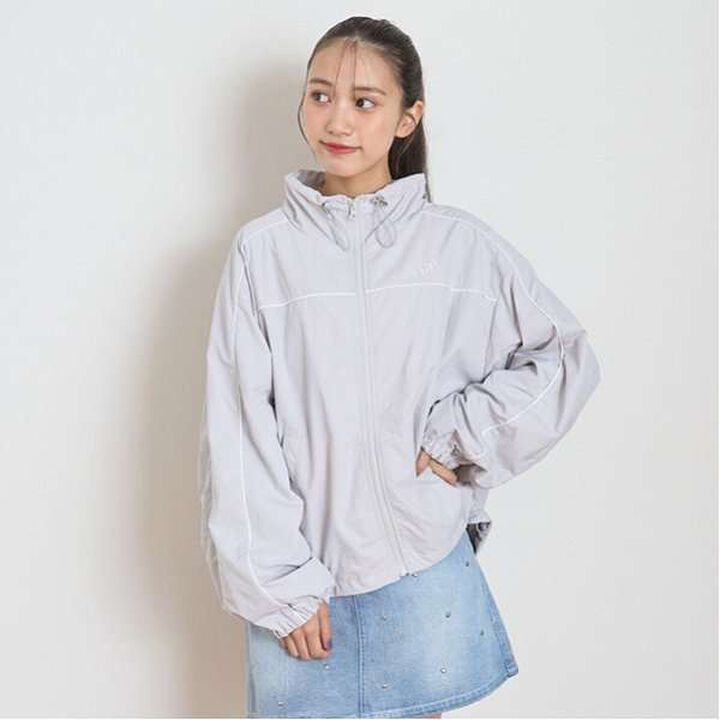 Water-Repellent Piping Nylon Blouson,Ivory, medium image number 21