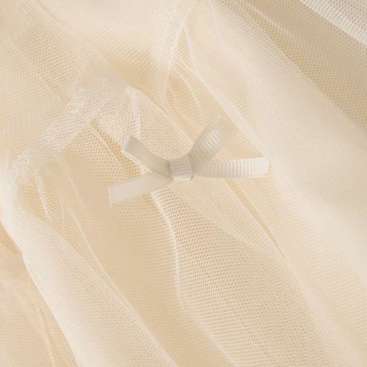 Tiered Tulle Skirt with Ribbon,Black, large image number 15