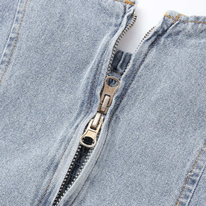 Denim Skirt Set,Blue, medium image number 4