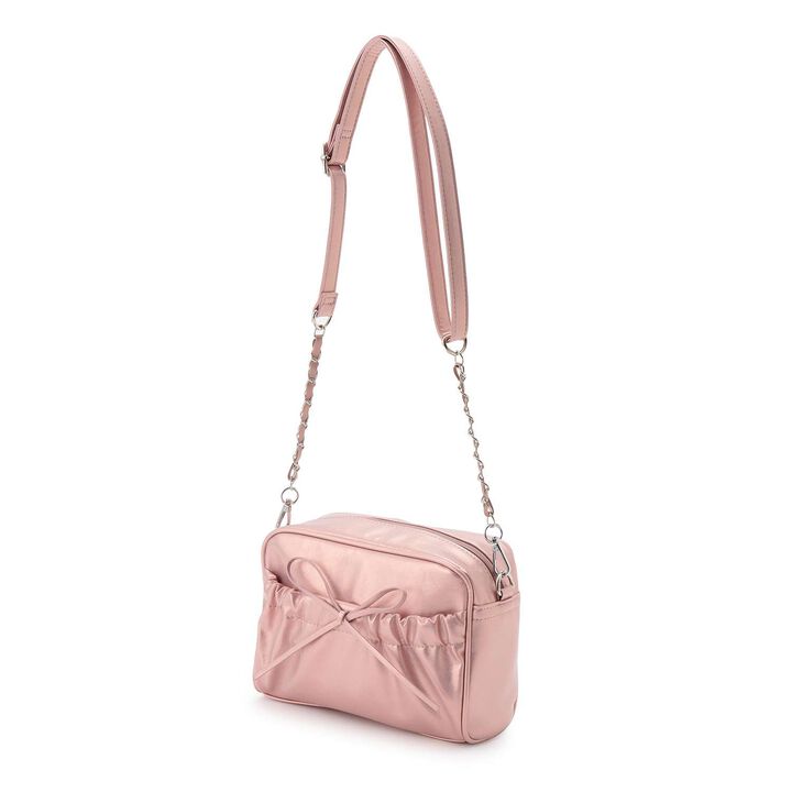 Gathered Pocket Ribbon Shoulder,Pink, medium image number 0