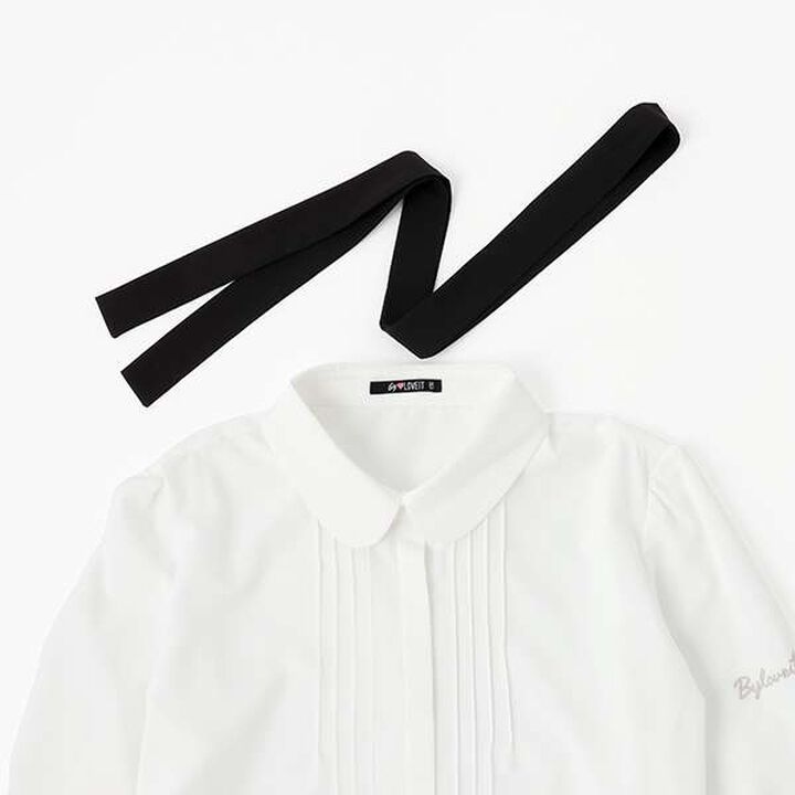 Shirt Blouse with Bow Tie,Off white, medium image number 3