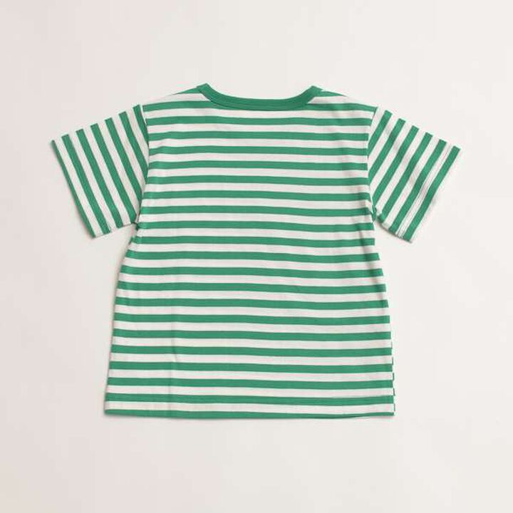 Daily Stripe Color Short Sleeve T-Shirt,Lemon yellow, medium image number 6
