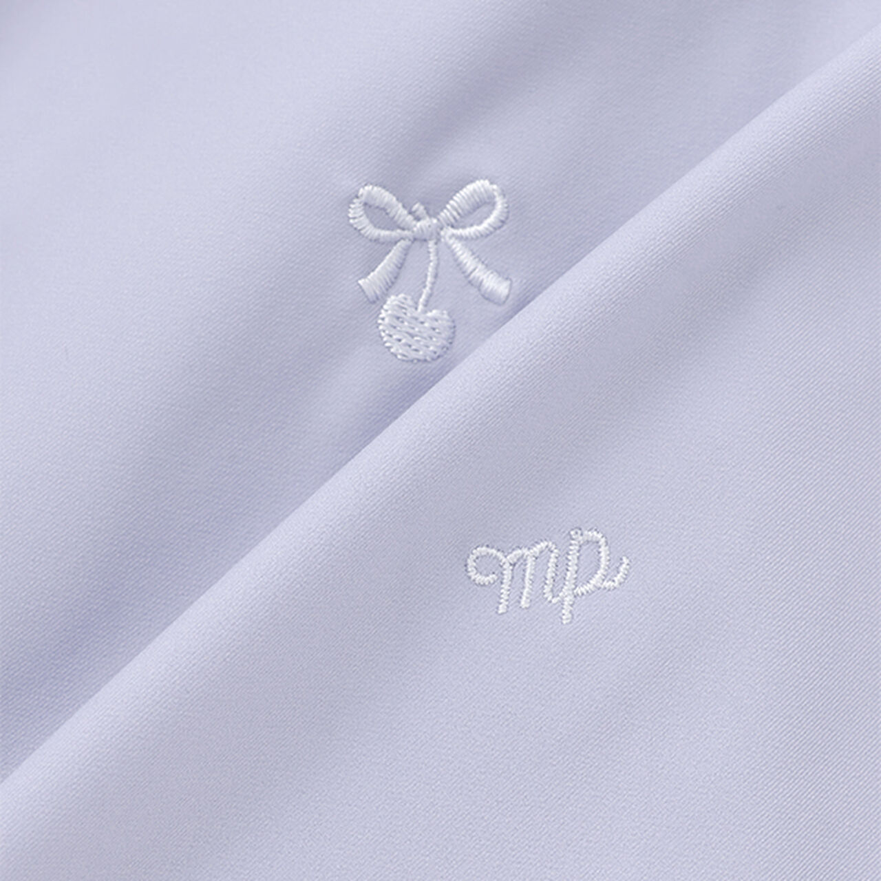 Functional Material Cherry Embroidery Culottes,Light blue, large image number 4