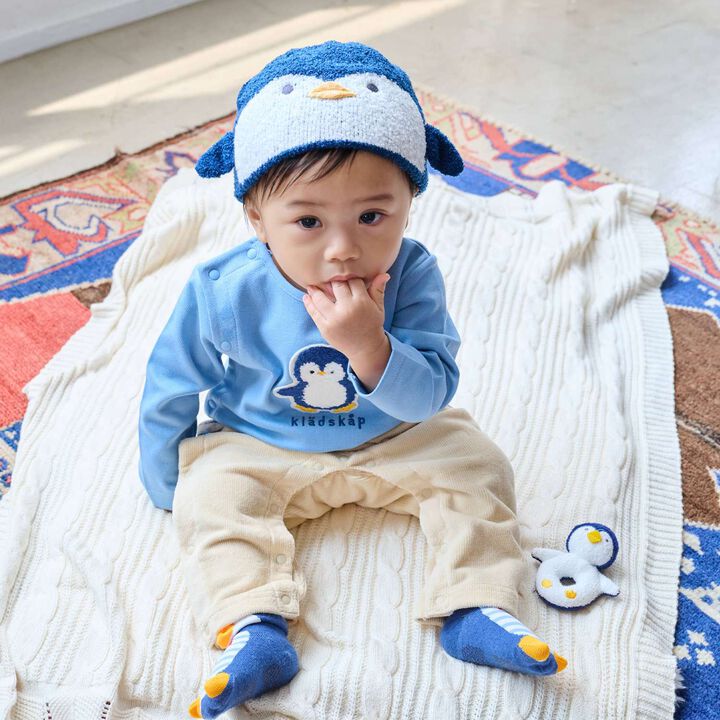 Animal Marshmallow Knit Cap,Light khaki, medium image number 14