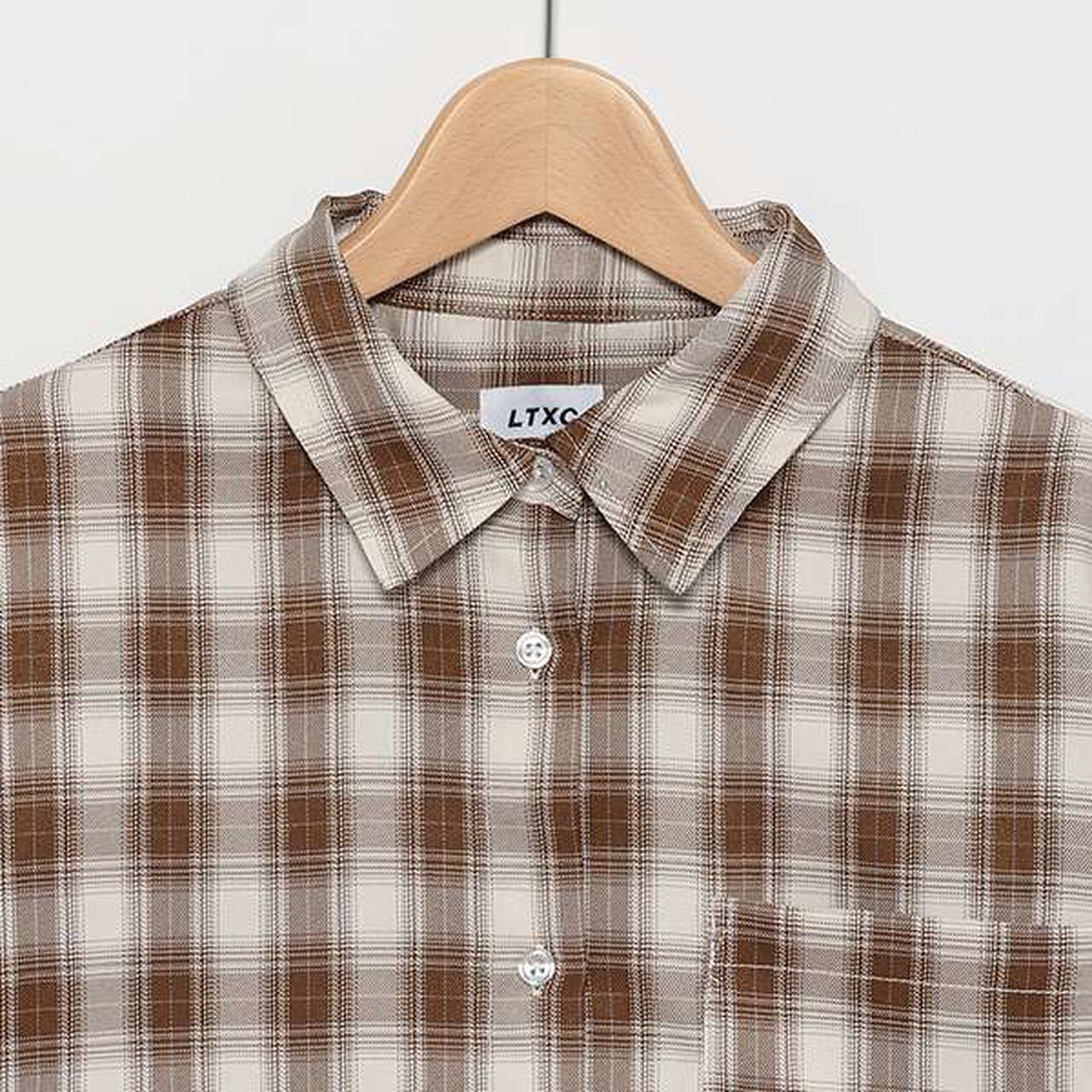 LTXC - Check Shirt with Inner Layer,Black, large image number 13