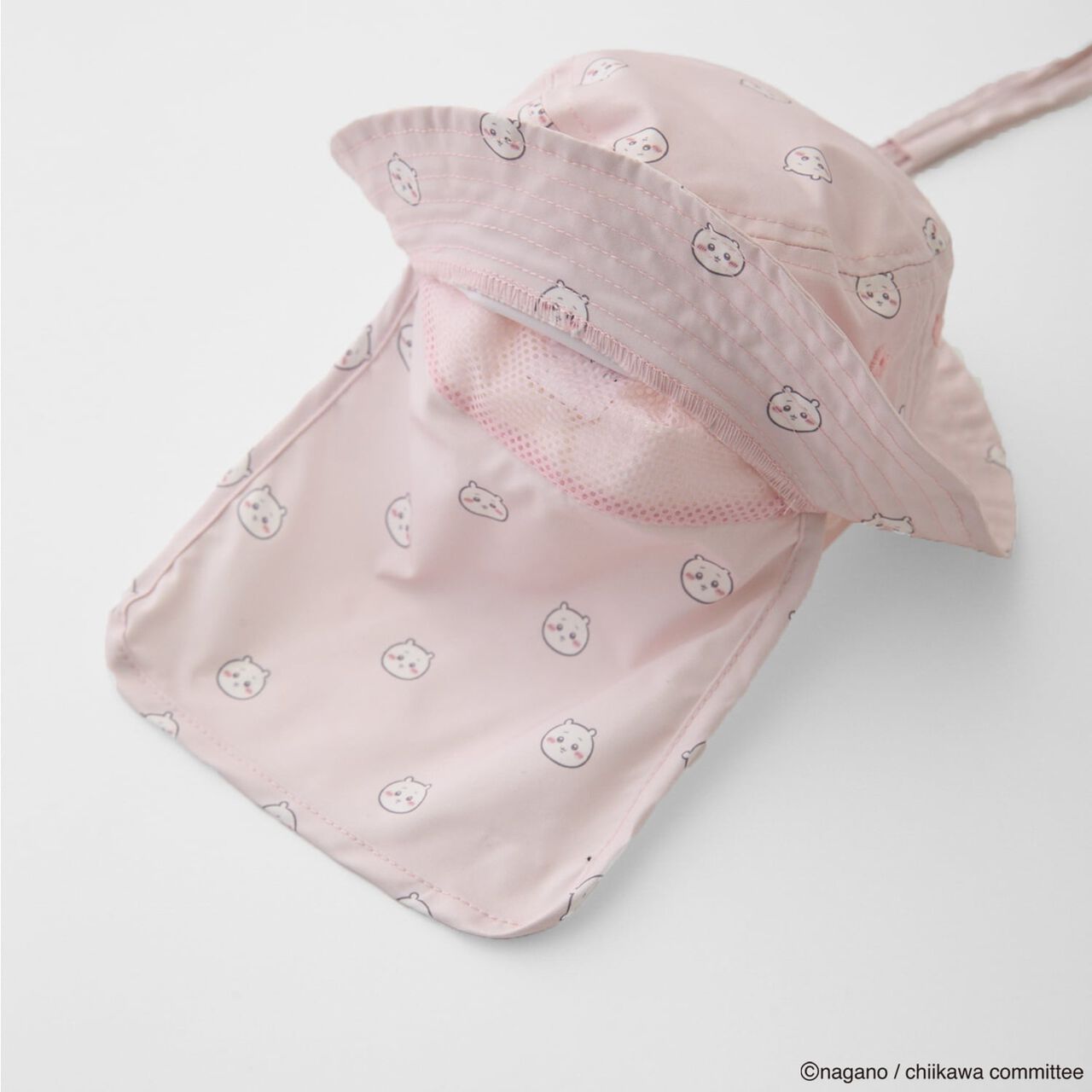 [Anime Chiikawa] All-Over Pattern Bucket Hat,Light pink, large image number 2