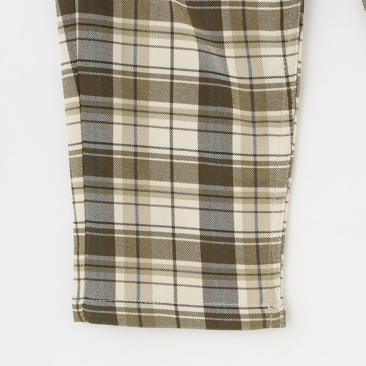 Link Yarn-Dyed Checkered Long Pants,Brown, medium image number 5