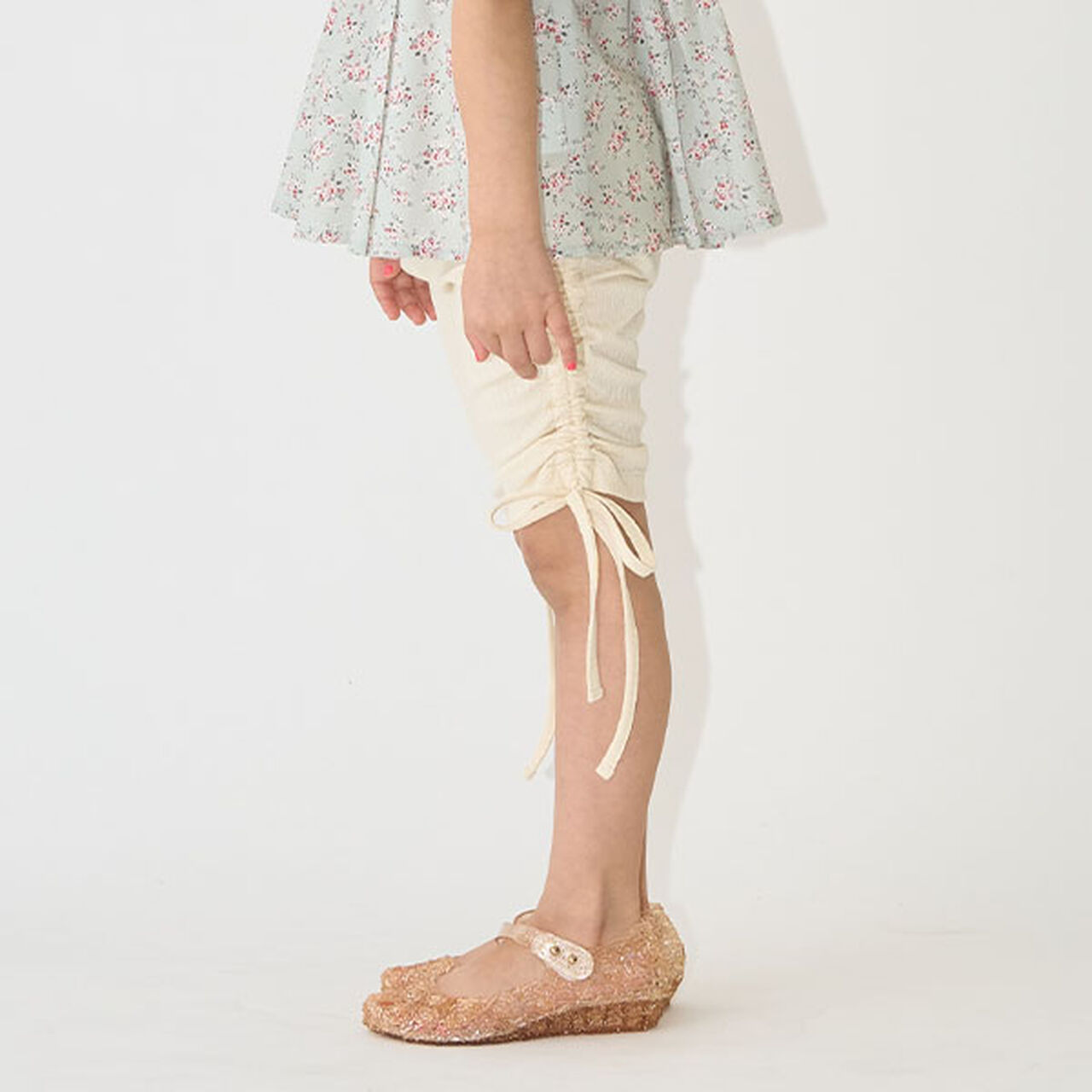 5-Length Shirred Leggings,Moderate pink, large image number 22