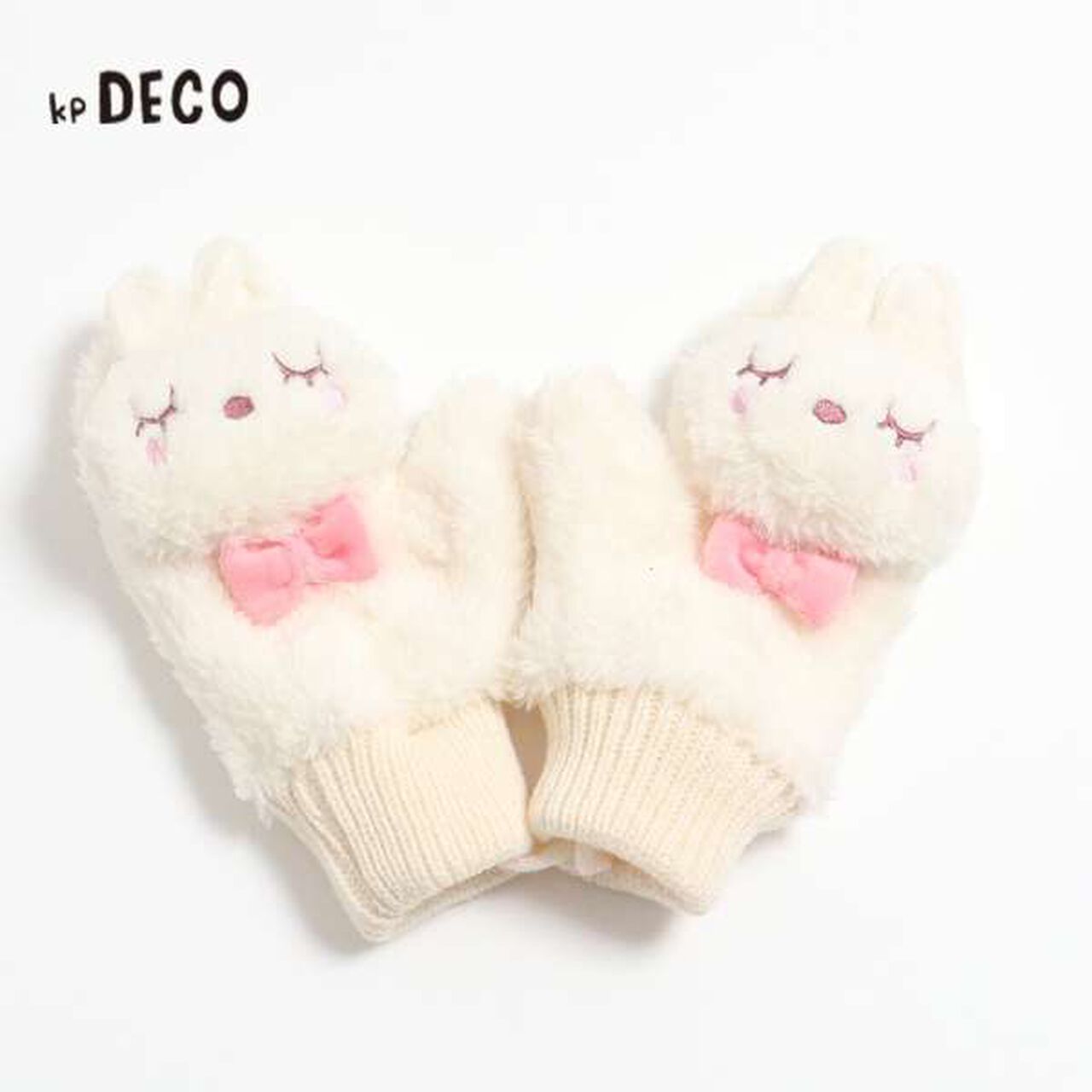 KP Deco 3D Ear Mittens (S-M),Salmon pink, large image number 3