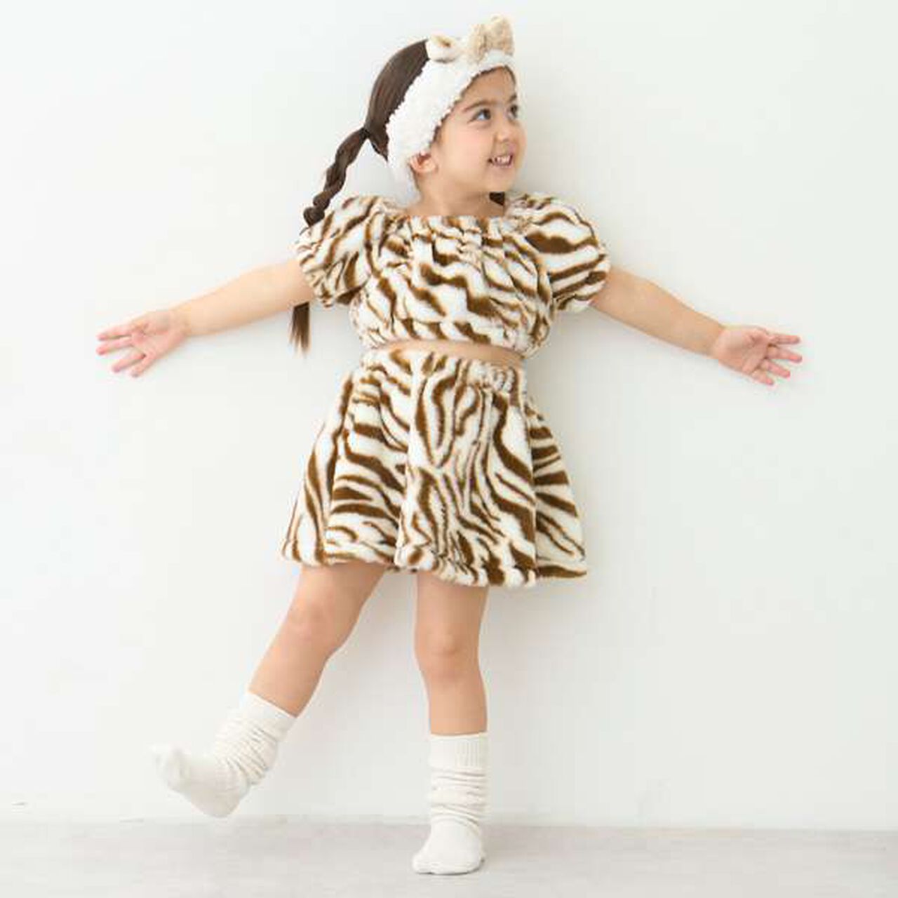 [Setsubun] Oni Costume Skirt Set,Beige, large image number 1