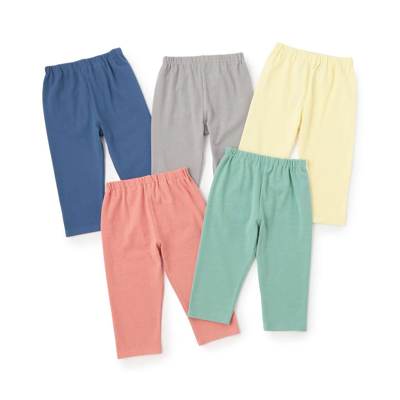 [365D] Anti-Stain Finish Jersey Knit 6/7 Length Leggings,Blue gray, large image number 7