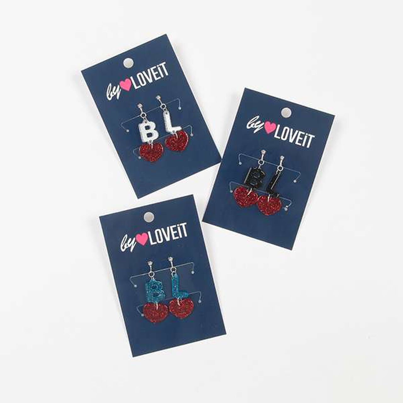 BL Logo Earrings,White, large image number 3