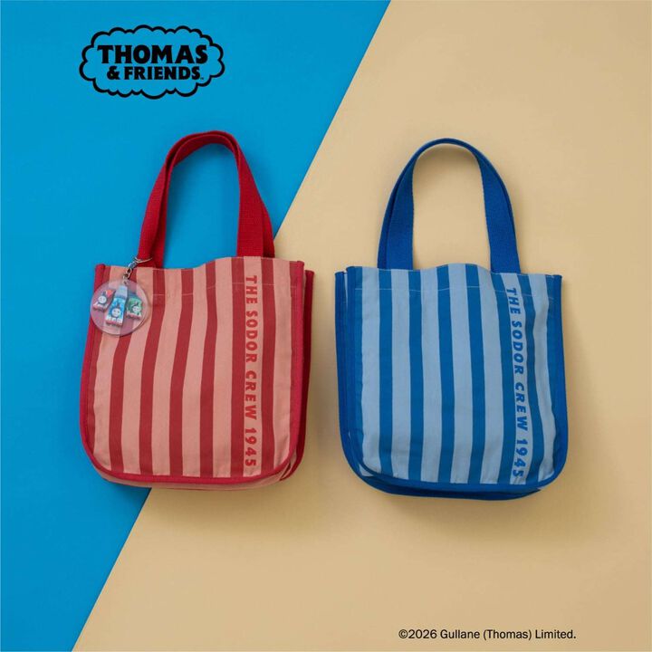 [Thomas the Tank Engine] Charm Stripe Mini Tote,Pink, medium image number 7