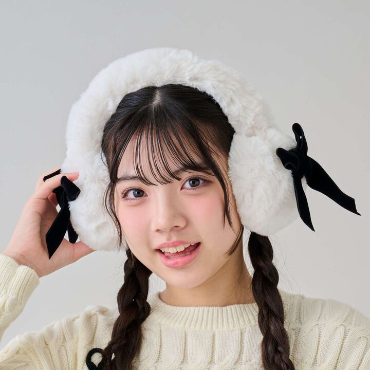 Ear Muffs with Ribbon,, medium