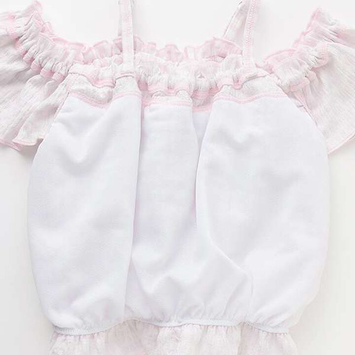 [SWIM] Off-Shoulder Frill Separate Swimsuit,Light pink, medium image number 7