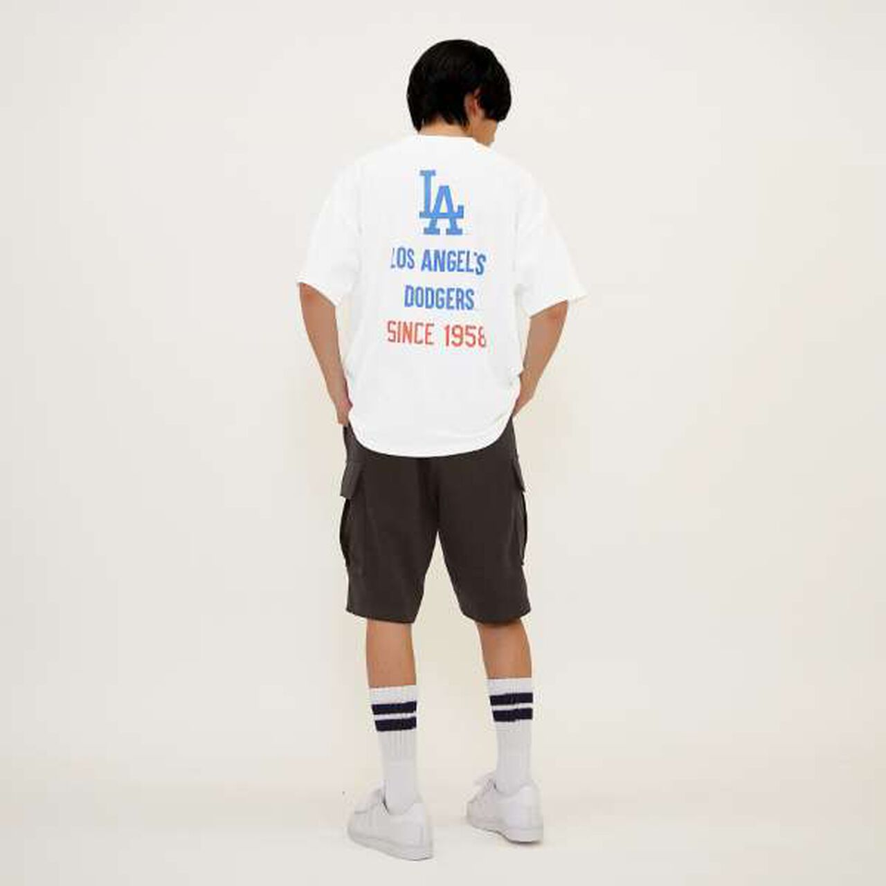 [MLB] Team Logo Print Short Sleeve T-Shirt,Milky white, large image number 13