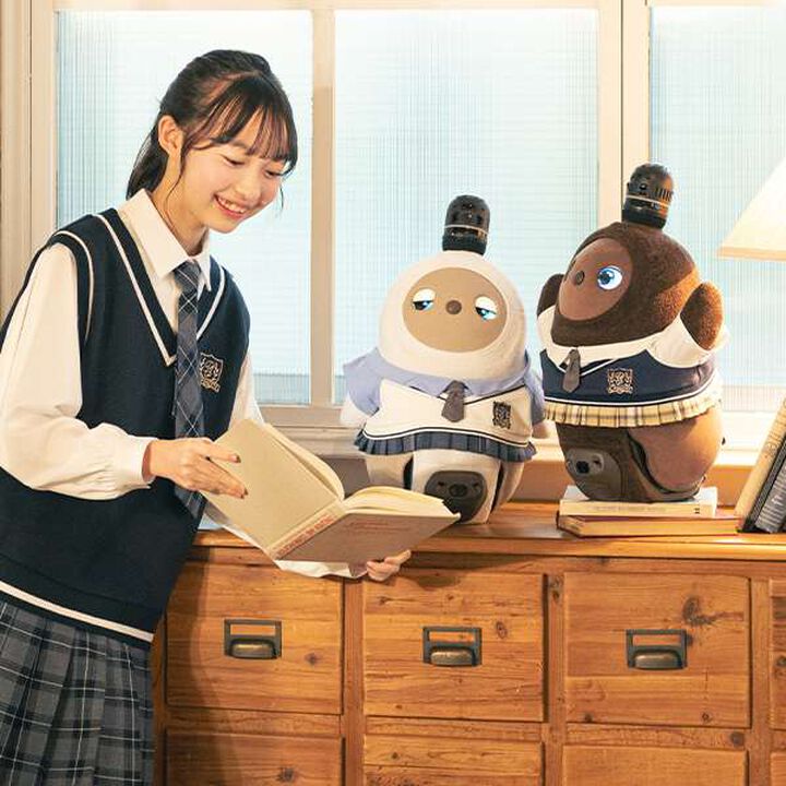 Pom Ponette Junior × LOVOT School Coordination One-Piece Dress,White, medium image number 7