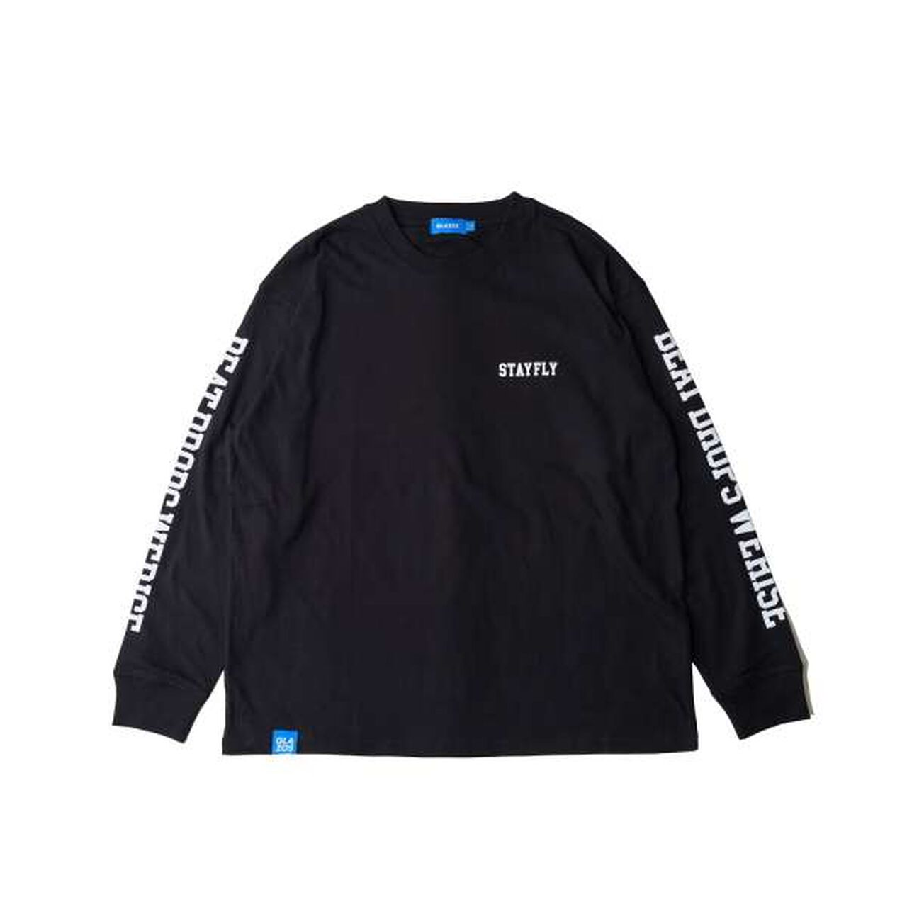 Sleeve Logo Print Long-Sleeve T-Shirt,Blue, large image number 8