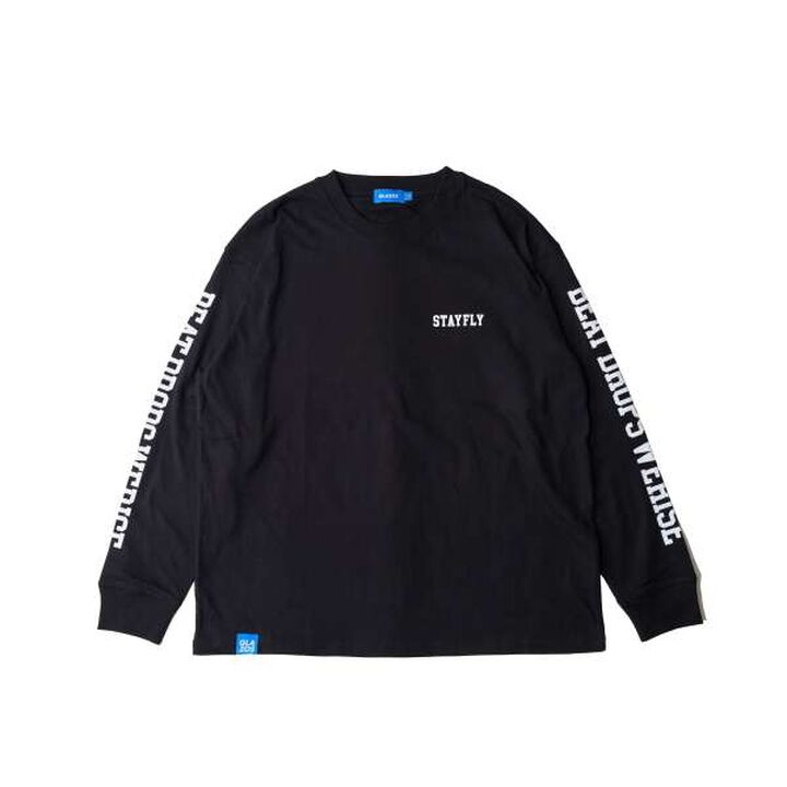 Sleeve Logo Print Long-Sleeve T-Shirt,Blue, medium image number 8