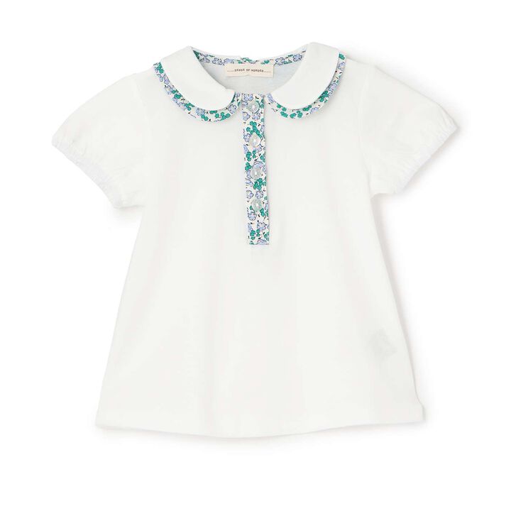 Small Floral Pattern Combo Blouse,, medium