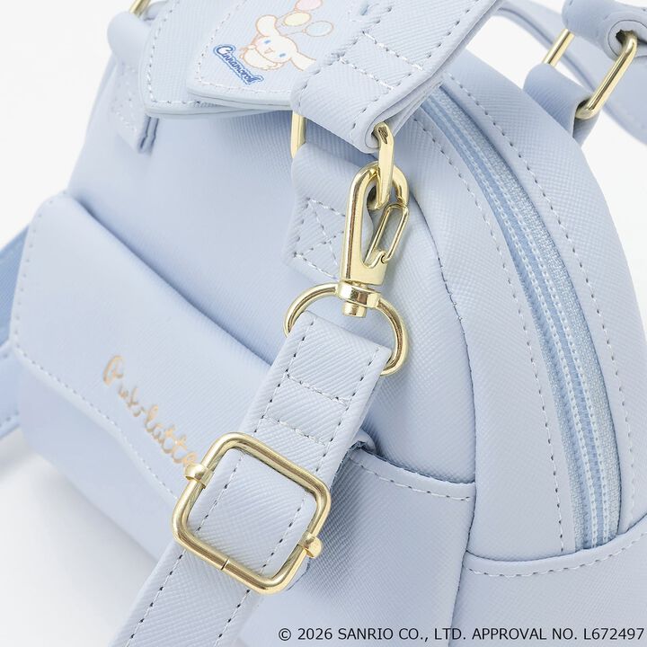 [Sanrio Characters] Mini Boston Faux Leather Shoulder Bag,Off white, medium image number 6