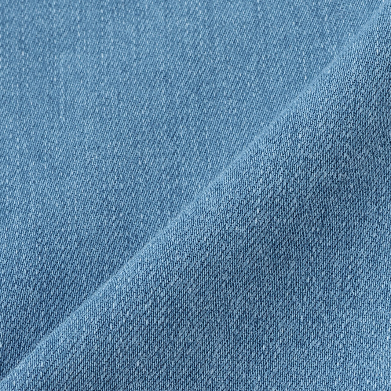 Wool Lined Denim Barrel Pants,Sax blue, large image number 14