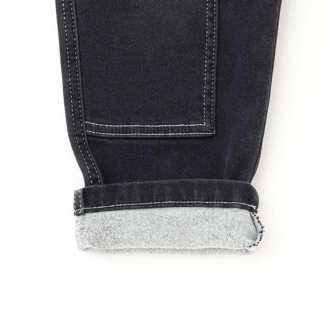 Stretch Denim Double Knee Work Pants,Navy, large image number 7