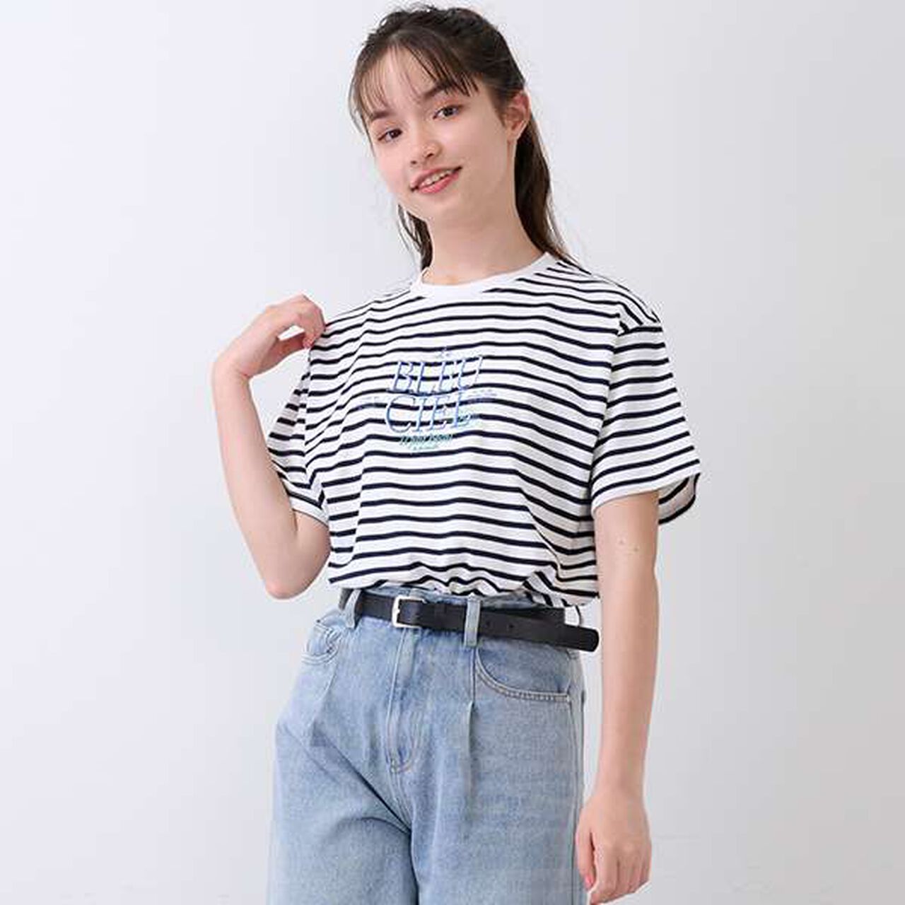 [GOOD PRICE] French Logo T-Shirt,Navy, large image number 0