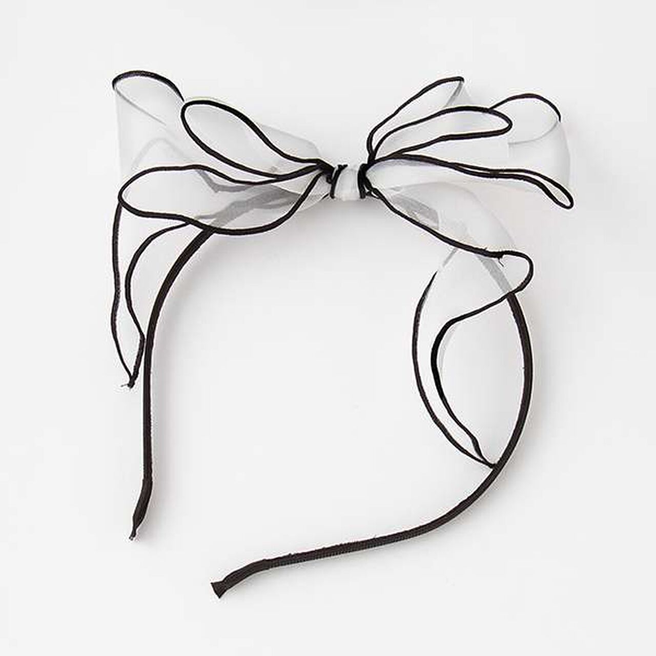 Chiffon Headband,Black, large image number 7
