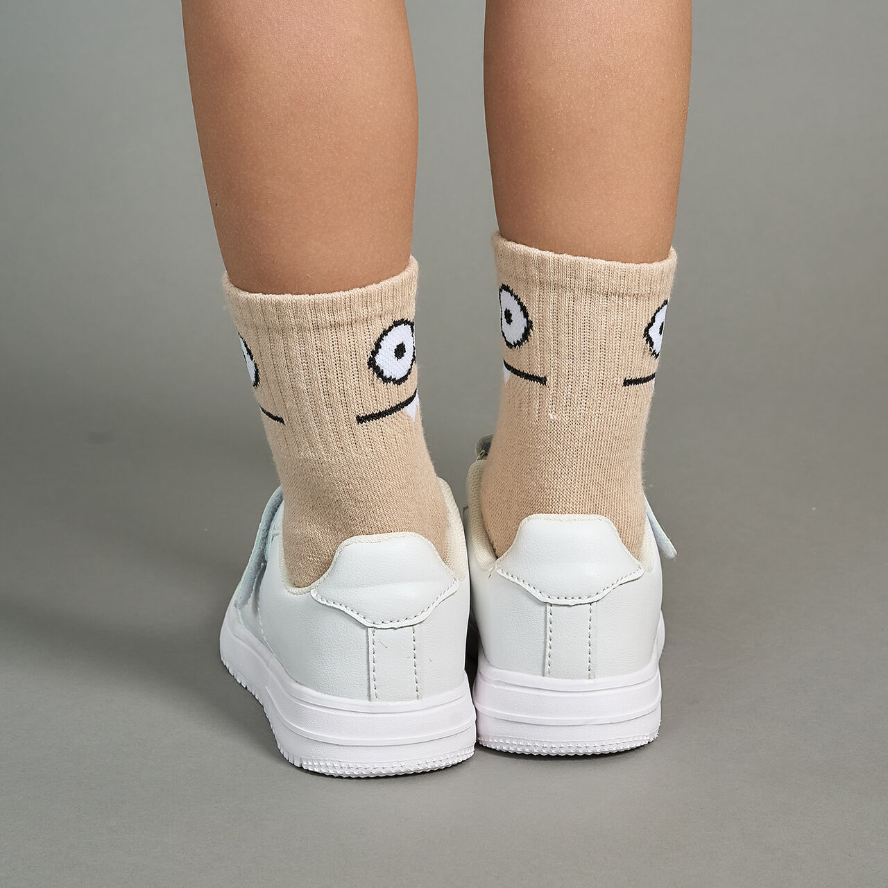 [For Preschool Use] [Ultra Lightweight] Velcro Sneakers,Off white, large image number 11