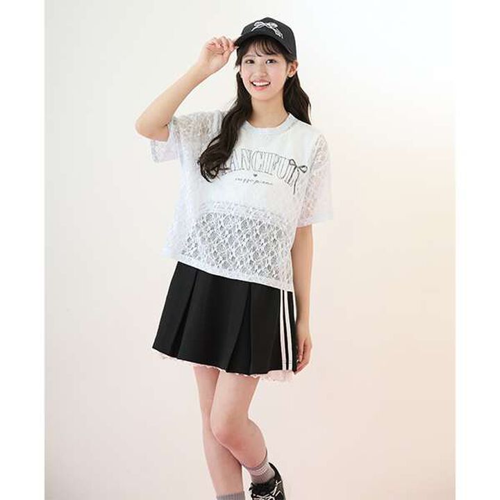 Jersey Skirt & Lace Pants Set,Gray, medium image number 21