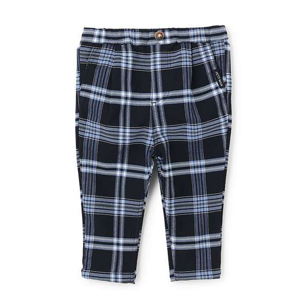 Check Stretch Pants,Navy, large image number 0