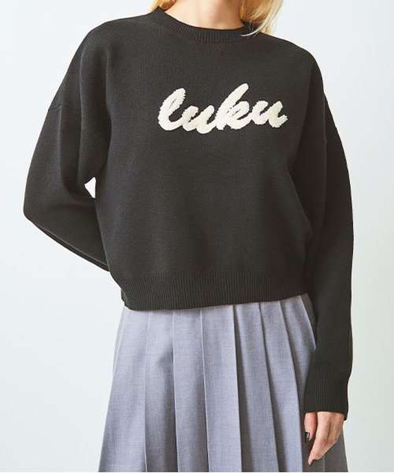 Embroidered Logo Knit Pullover,Ivory, large image number 11