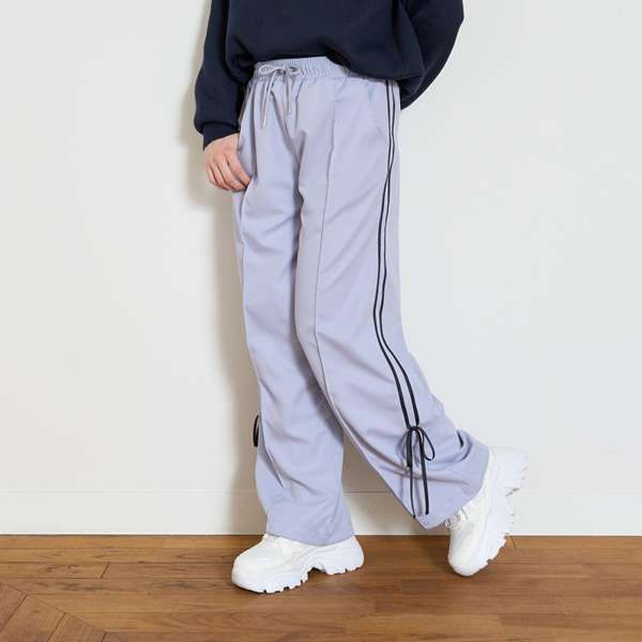 [LTXC] Dry Line Ribbon Pants,Gray, large image number 0