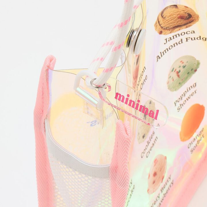 [31 Ice Cream] Aurora Clear Small Shoulder Bag,Pearl white, medium image number 9