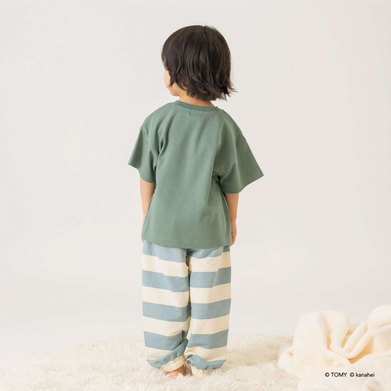 Gather! Plarails Pajamas for Sleep,Light blue, large image number 2