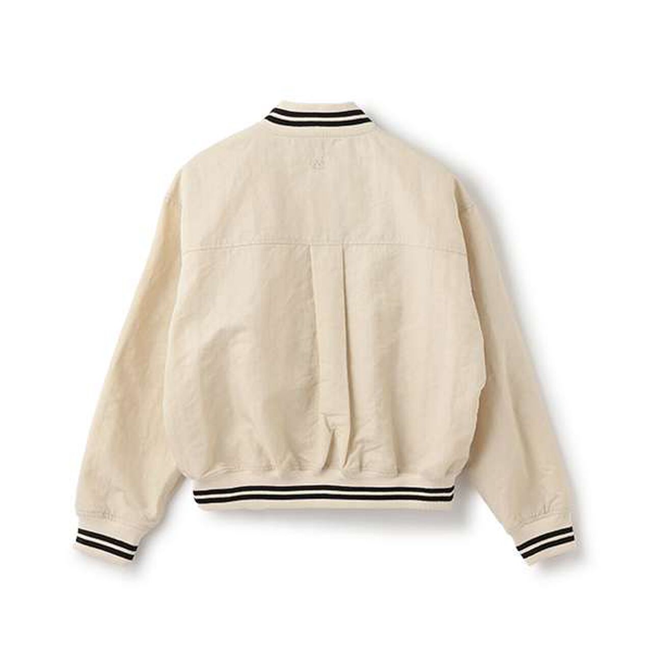 [AMI] Water-Repellent Ribbed Varsity Jacket,Ivory, large image number 1