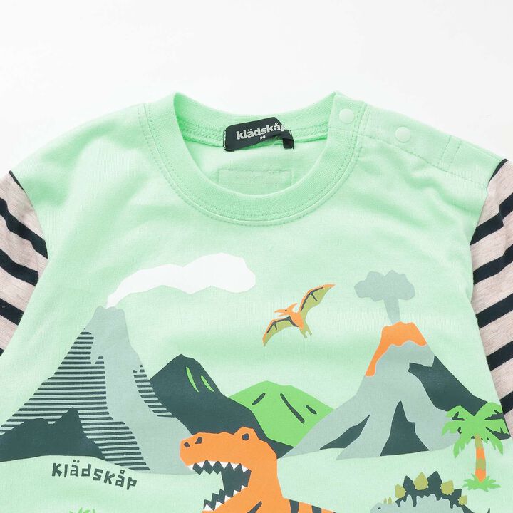 [Restock] Dinosaur World Long-Sleeve T-Shirt,Off white, medium image number 2
