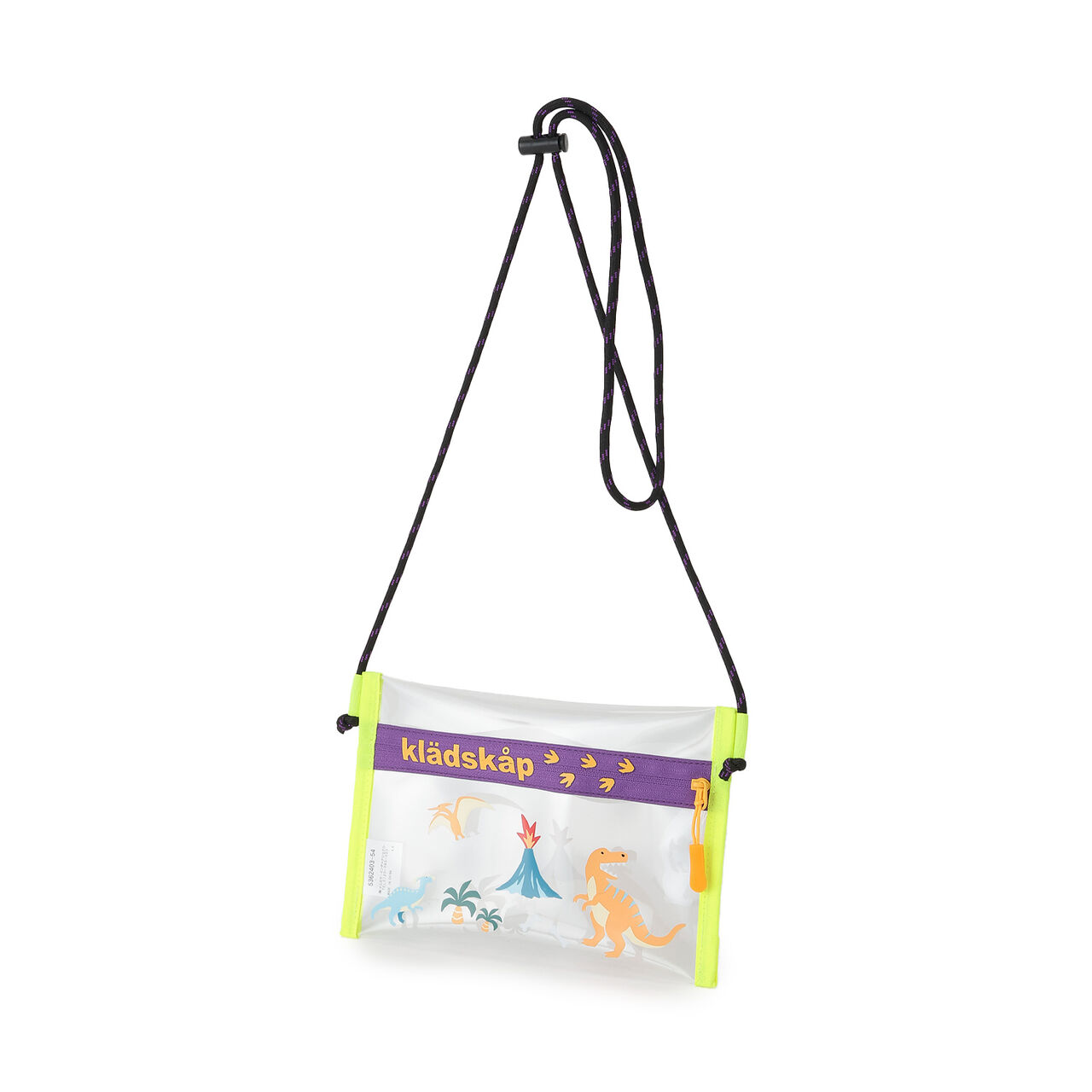Dinosaur Clear Sacoche Bag,Multi color, large image number 0