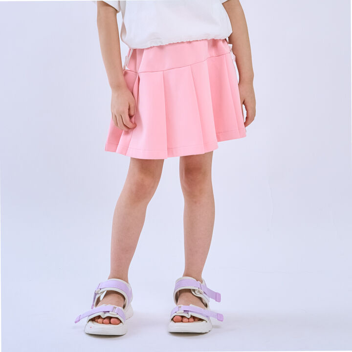 [Cool Touch] Ribbon Line Tuck Skirt with Inner Shorts,, medium