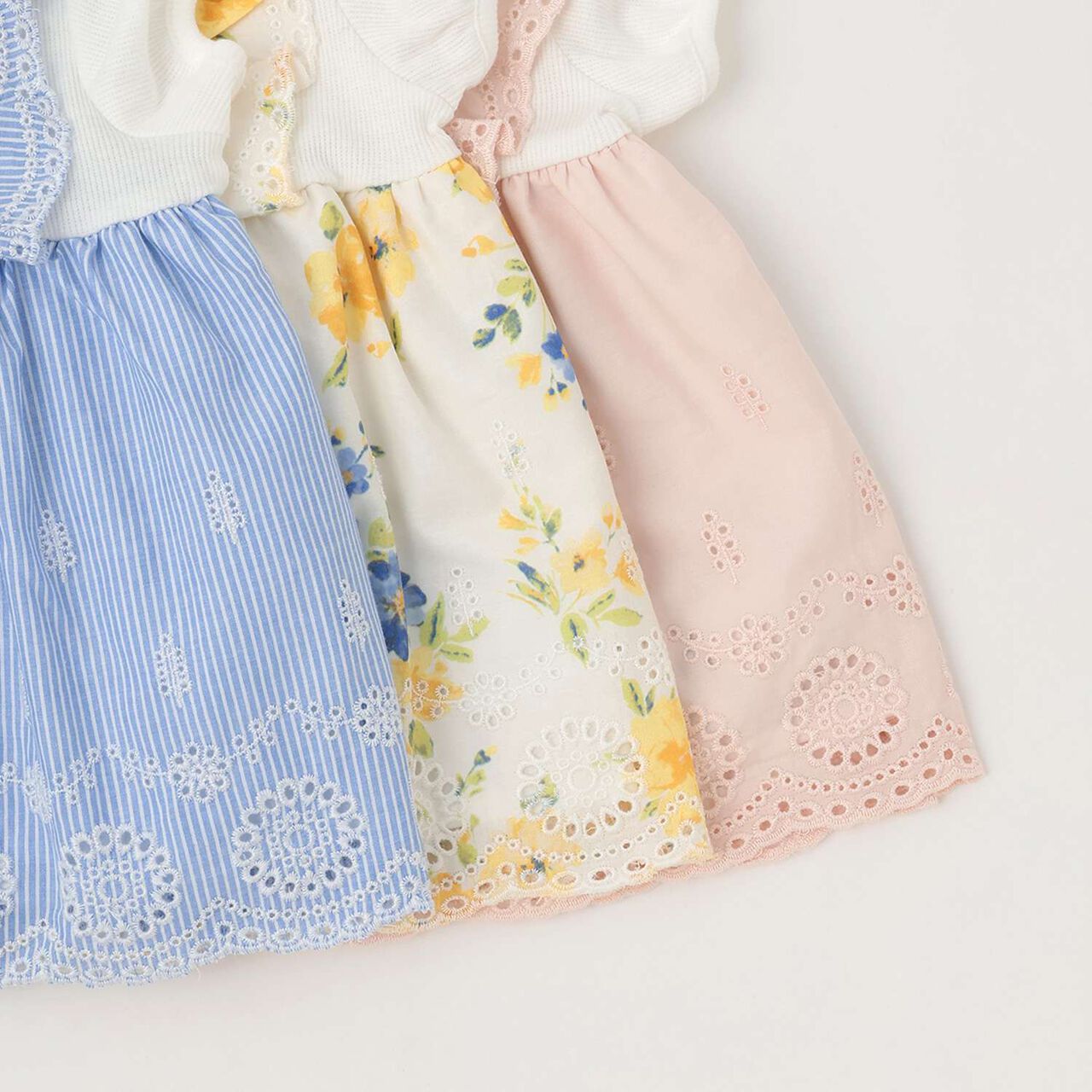 Short-Sleeve Tunic with Shoulder Frills,Blue, large image number 10