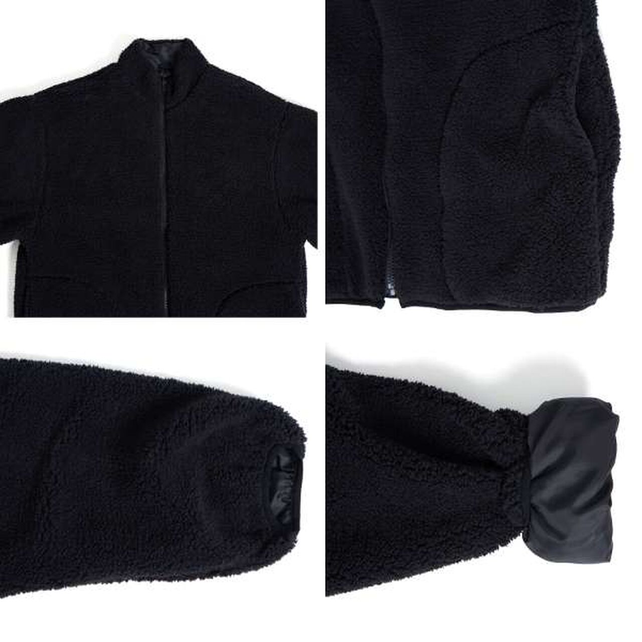 Water-Repellent Nylon 3-Way Coat with Boa Inner,Khaki, large image number 7