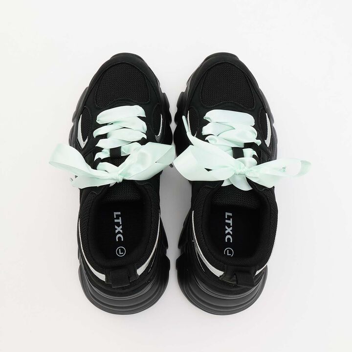 [LTXC] Waterproof Platform Dad Sneakers,Off white, medium image number 4